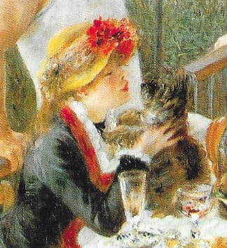 Petites nouvelles russes - Renoir, le déjeuner des canotiers, détail